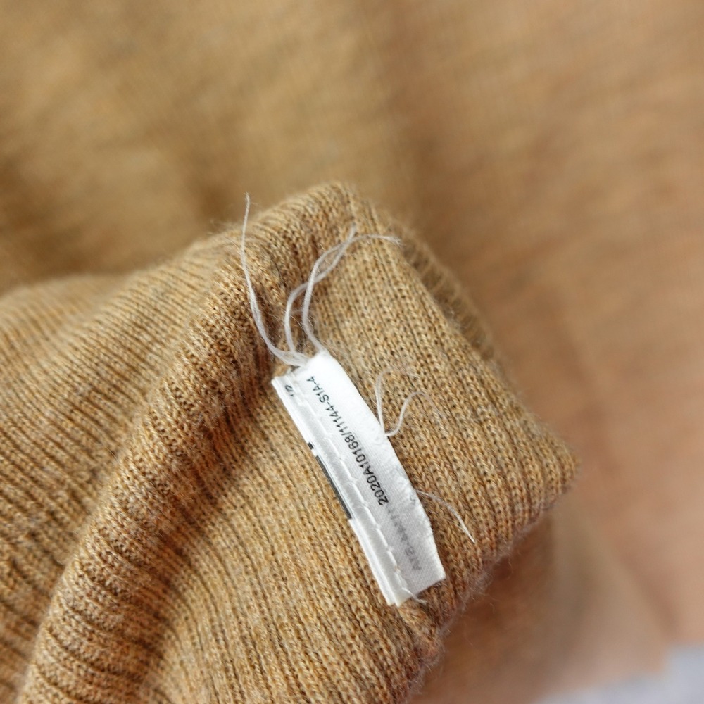 Banana Republic Camel Polo Sweater Womens M Washable Merino Fall Cozy Ivy Preppy - Picture 10 of 11